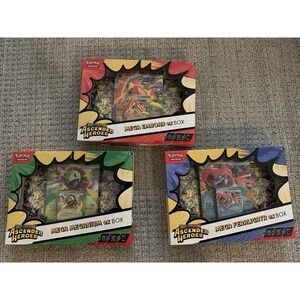 Pokémon TCG Ascended Heroes EX Box  Emboar, Feraligatr, Meganium Bundle Sealed